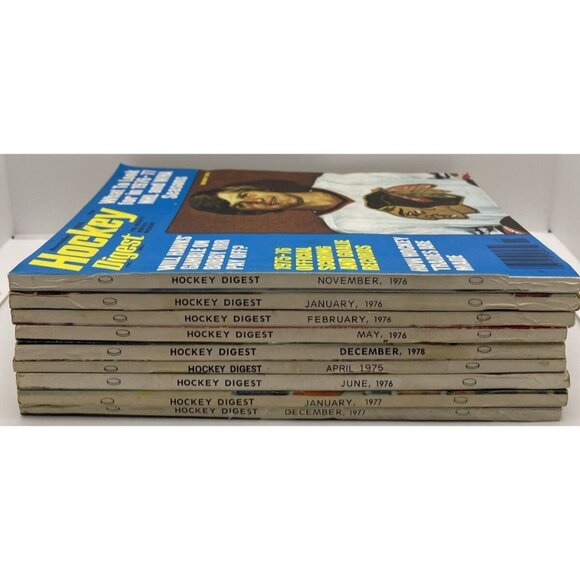 9 Hockey Digest Magazines NHL 1975-1978 Bobby Orr Denis Potvin Jean Ratelle - Picture 2 of 16